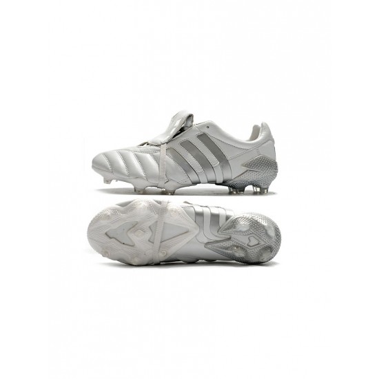 Adidas Predator Mania FG White Silver Soccer Cleats