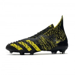 Adidas Predator Freak Numbersup FG Black Solar Yellow Soccer Cleats