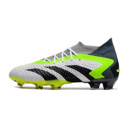 Adidas Predator Accuracy.1 FG White Black Lucid Lemon Soccer Cleats