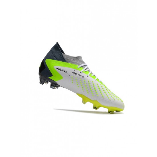 Adidas Predator Accuracy.1 FG White Black Lucid Lemon Soccer Cleats