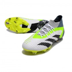 Adidas Predator Accuracy.1 FG White Black Lucid Lemon Soccer Cleats