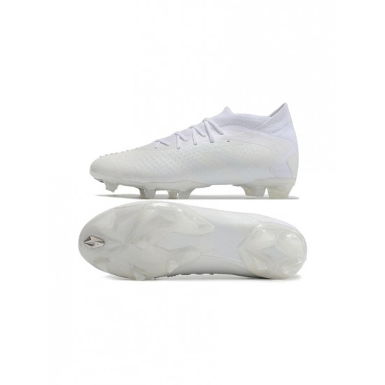 Adidas Predator Accuracy .1 FG White Soccer Cleats