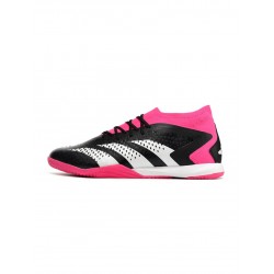 Adidas Predator Accuracy .1 IN Black White Pink Soccer Cleats