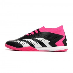 Adidas Predator Accuracy .1 IN Black White Pink Soccer Cleats