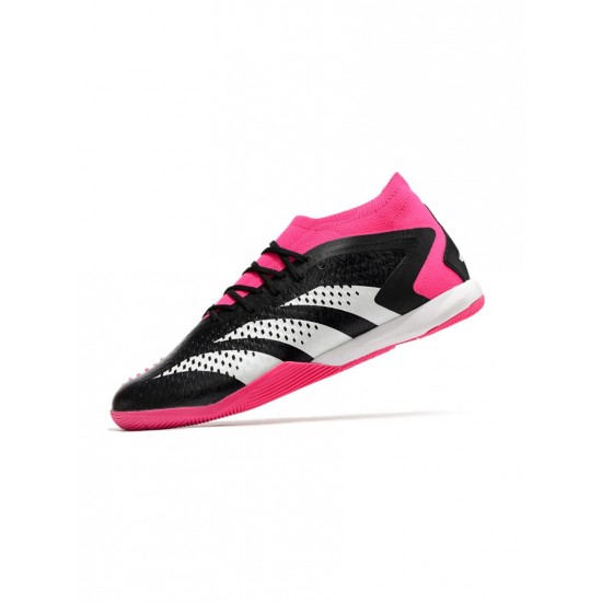 Adidas Predator Accuracy .1 IN Black White Pink Soccer Cleats