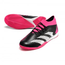 Adidas Predator Accuracy .1 IN Black White Pink Soccer Cleats