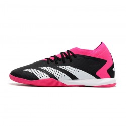 Adidas Predator Accuracy.1 IN Black White Team Shock Pink Soccer Cleats