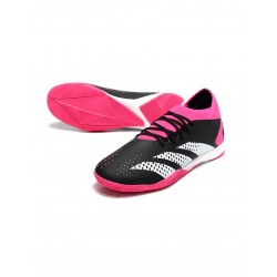 Adidas Predator Accuracy.1 IN Black White Team Shock Pink Soccer Cleats