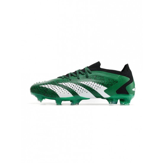 Adidas Predator Accuracy.1 Low Elite FG Green Black White Soccer Cleats