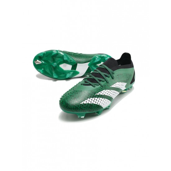 Adidas Predator Accuracy.1 Low Elite FG Green Black White Soccer Cleats