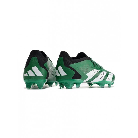 Adidas Predator Accuracy.1 Low Elite FG Green Black White Soccer Cleats