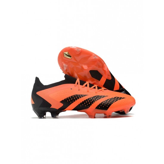 Adidas Predator Accuracy.1 Low FG Solar Orange Core Black Soccer Cleats