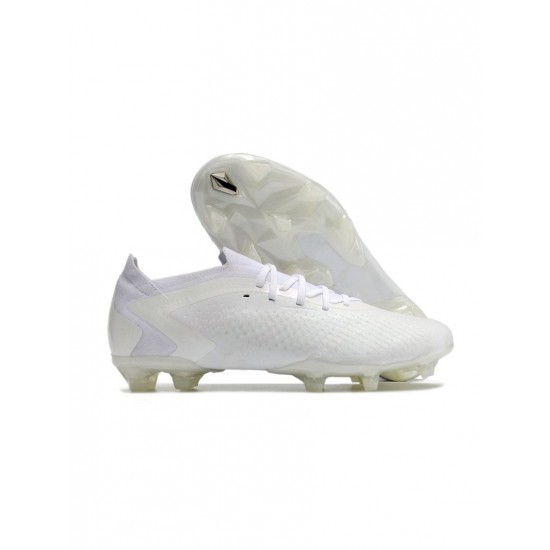 Adidas Predator Accuracy.1 Low FG White Soccer Cleats