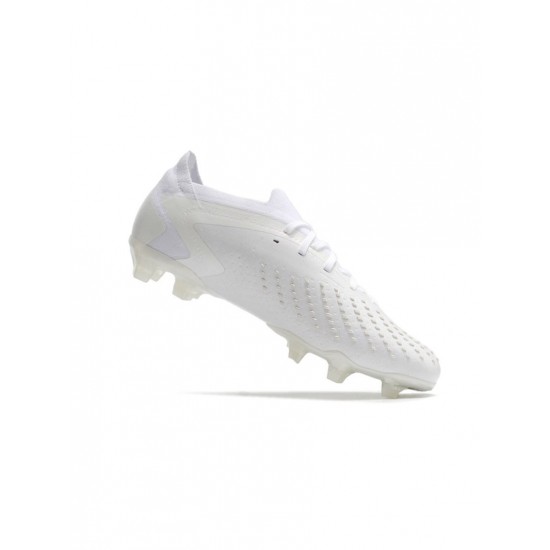 Adidas Predator Accuracy.1 Low FG White Soccer Cleats