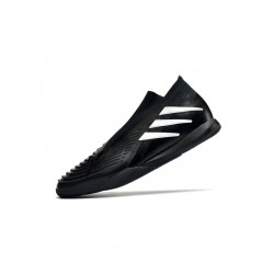 Adidas Predator Edge 94 IN Core Black Cloud White Soccer Cleats