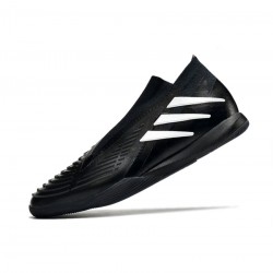 Adidas Predator Edge 94 IN Core Black Cloud White Soccer Cleats