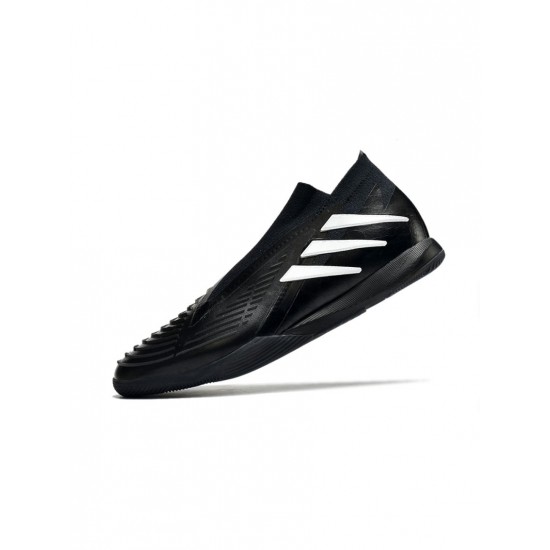Adidas Predator Edge 94 IN Core Black Cloud White Soccer Cleats