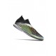 Adidas Predator Edge IN Silver Metallic Core Black Solar Yellow Soccer Cleats