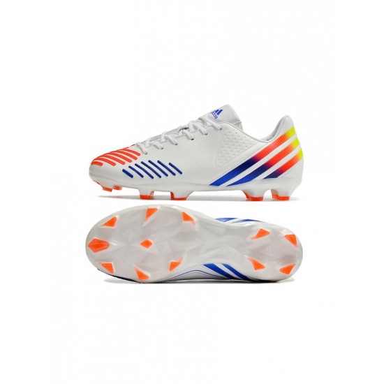 Adidas Predator Lz .1 FG White Solar Yellow Power Blue Soccer Cleats