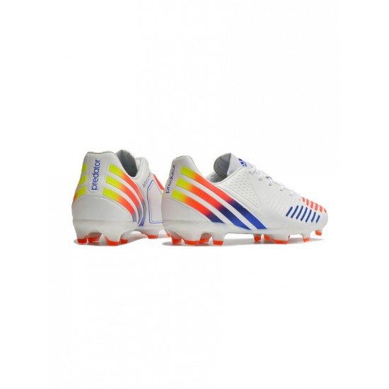 Adidas Predator Lz .1 FG White Solar Yellow Power Blue Soccer Cleats