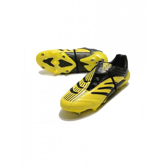 Adidas Predator Absolute 20 FG Core Black Solar Yellow Soccer Cleats