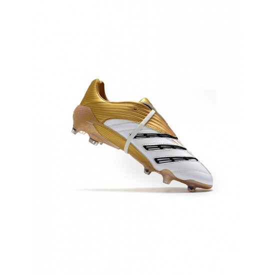 Adidas Predator Absolute 20 FG Core White Black Gold Soccer Cleats