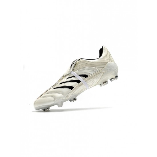 Adidas Predator Absolute 20 FG Core White Core Black Gold Metallic Soccer Cleats