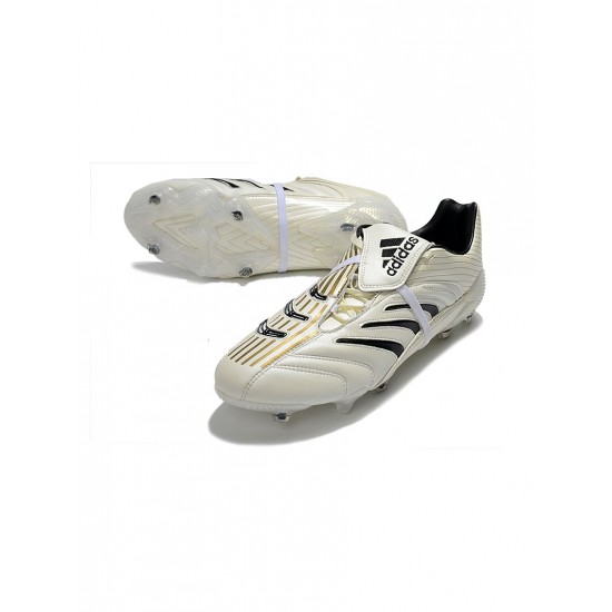 Adidas Predator Absolute 20 FG Core White Core Black Gold Metallic Soccer Cleats