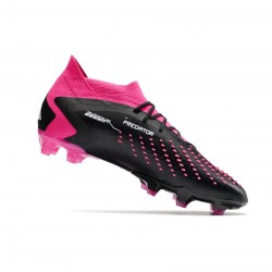 Adidas Predator Accuracy.1 FG Black White Pink Soccer Cleats