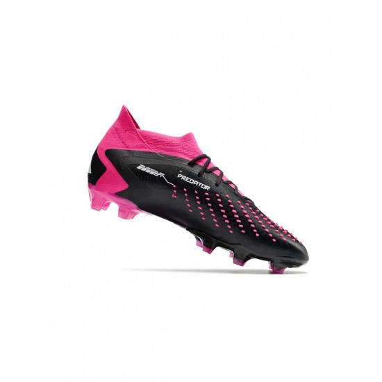 Adidas Predator Accuracy.1 FG Black White Pink Soccer Cleats