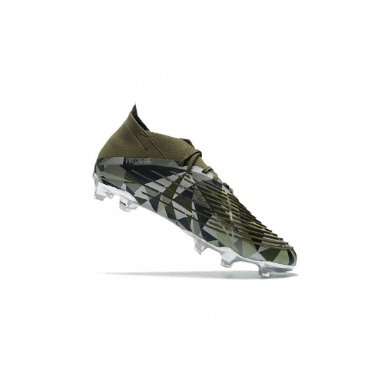 Adidas Predator Edge.1 Crystalfg Focus Olive Silver Metallic Magic Lime Soccer Cleats