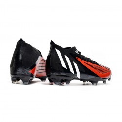 Adidas Predator Edge.1 FG Firm Ground White Black Red Soccer Cleats