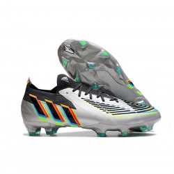 Adidas Predator Edge.1 FG Silver Black Yellow Soccer Cleats