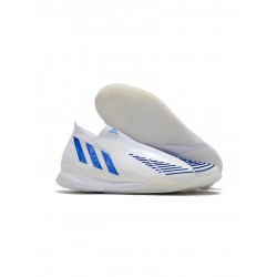 Adidas Predator Edge.1 IC Soccer Shoes White Hi Res Blue Soccer Cleats