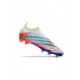 Adidas Predator Edge .1 Low FG Firm Ground White Solar Yellow Power Blue Soccer Cleats