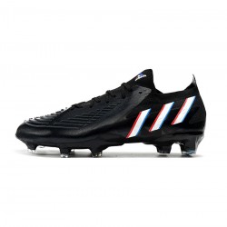 Adidas Predator Edge .1 Low FG Core Black Footwear White Vivid Red Soccer Cleats