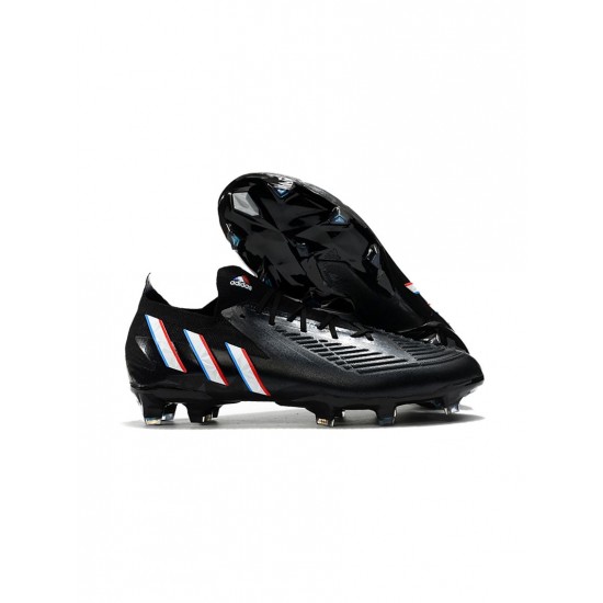 Adidas Predator Edge .1 Low FG Core Black Footwear White Vivid Red Soccer Cleats