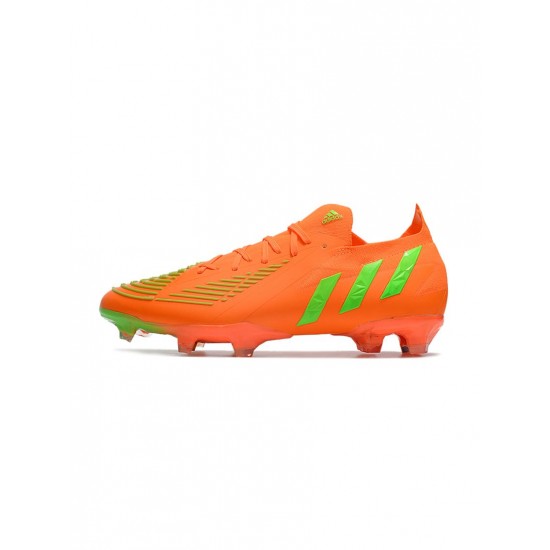 Adidas Predator Edge.1 Low FG Orange Green Soccer Cleats