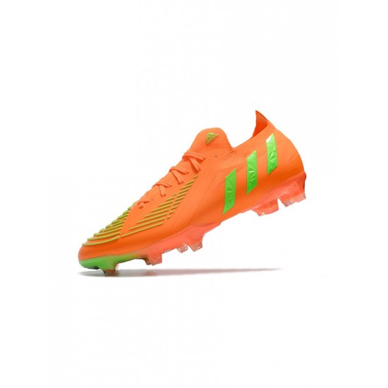 Adidas Predator Edge.1 Low FG Orange Green Soccer Cleats