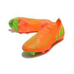 Adidas Predator Edge.1 Low FG Orange Green Soccer Cleats