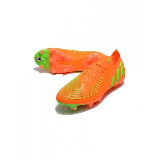 Adidas Predator Edge.1 Low FG Orange Green Soccer Cleats