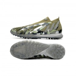 Adidas Predator Edge.1 TF Focus Olive Silver Metallic Magic Lime Soccer Cleats