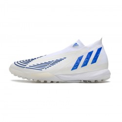 Adidas Predator Edge.1 TF White Hi Res Blue Soccer Cleats