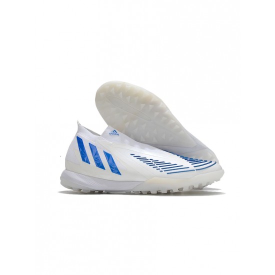 Adidas Predator Edge.1 TF White Hi Res Blue Soccer Cleats