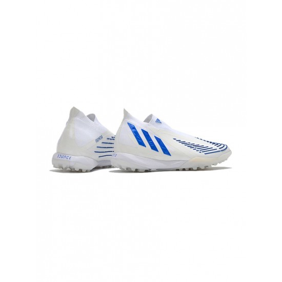 Adidas Predator Edge.1 TF White Hi Res Blue Soccer Cleats