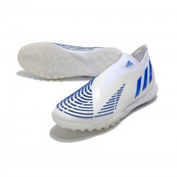 Adidas Predator Edge.1 TF White Hi Res Blue Soccer Cleats