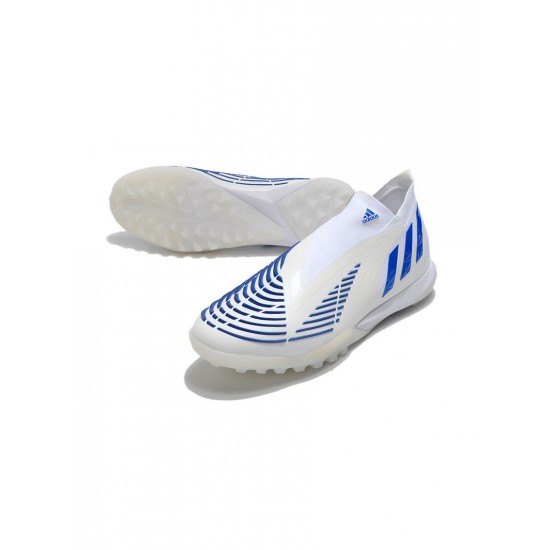 Adidas Predator Edge.1 TF White Hi Res Blue Soccer Cleats