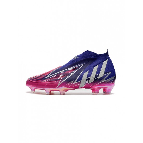 Adidas Predator Edge FG Champions Code Team College Purple Silver Metallic Shock Pink Soccer Cleats