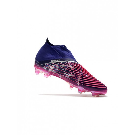 Adidas Predator Edge FG Champions Code Team College Purple Silver Metallic Shock Pink Soccer Cleats