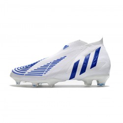 Adidas Predator Edge FG Diamond Edge Footwear White Hi Res Blue Soccer Cleats